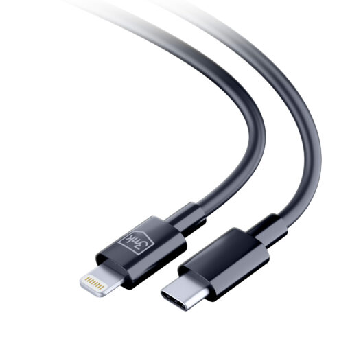 Juhe USB C – Lightning 20W 1.2m must – Kiirlaadimisjuhe iPhoneile – 3mk Hyper 1