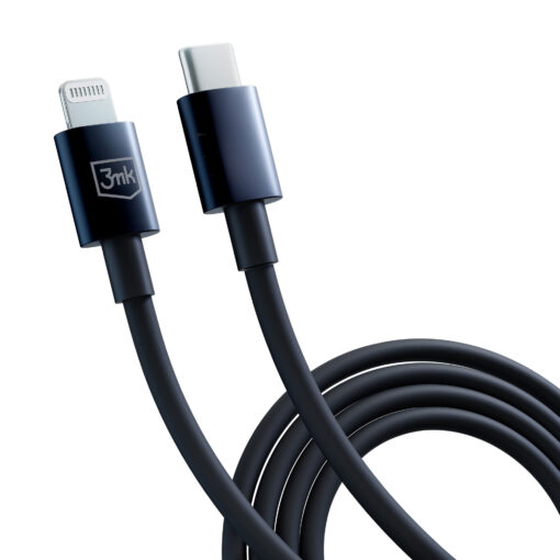 Juhe USB C – Lightning 20W 1.2m must – Kiirlaadimisjuhe iPhoneile – 3mk Hyper 6
