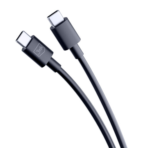 Juhe USB C – USB C 100W 1.2m must – Kiirlaadimisjuhe – 3mk Hyper 3