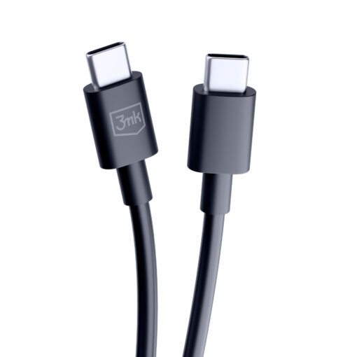 Juhe USB C – USB C 100W 1.2m must – Kiirlaadimisjuhe – 3mk Hyper 8