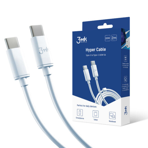Juhe USB C – USB C 2m 100W – 3mk Hyper