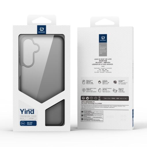 Samsung A16 umbris Dux Ducis YIND plastikust taguse ja silikoonist servaga must 5