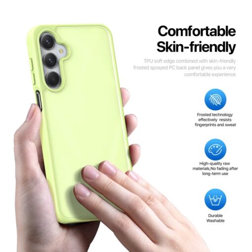 Samsung A16 umbris Dux Ducis YIND plastikust taguse ja silikoonist servaga roheline 4