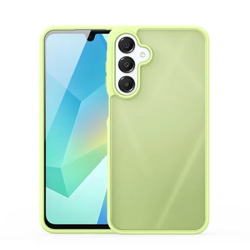 Samsung A16 umbris Dux Ducis YIND plastikust taguse ja silikoonist servaga roheline