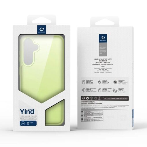 Samsung A36 56 umbris Dux Ducis YIND plastikust taguse ja silikoonist servaga roheline 5