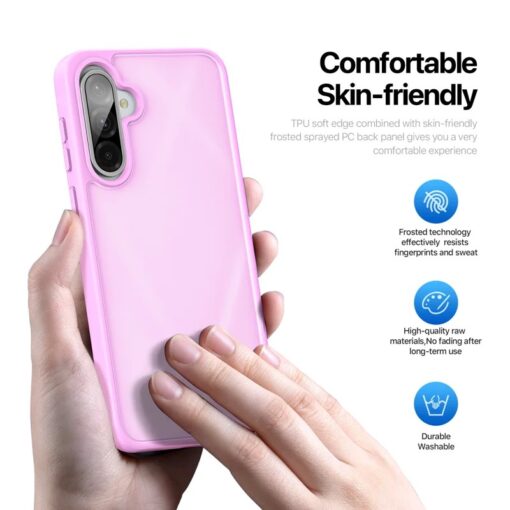 Samsung A36 56 umbris Dux Ducis YIND plastikust taguse ja silikoonist servaga roosa 3