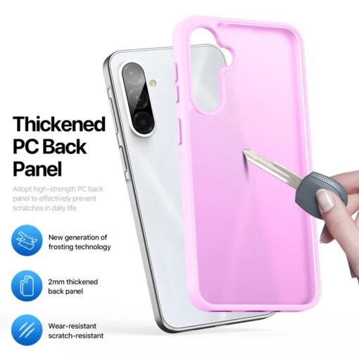 Samsung A36 56 umbris Dux Ducis YIND plastikust taguse ja silikoonist servaga roosa 4