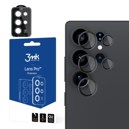 Samsung S25 ULTRA kaamera kaitseklaas 3mk Lens Protect PRO black