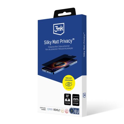Samsung S25 matt kaitsekile 3mk Silky Matt Privacy 9