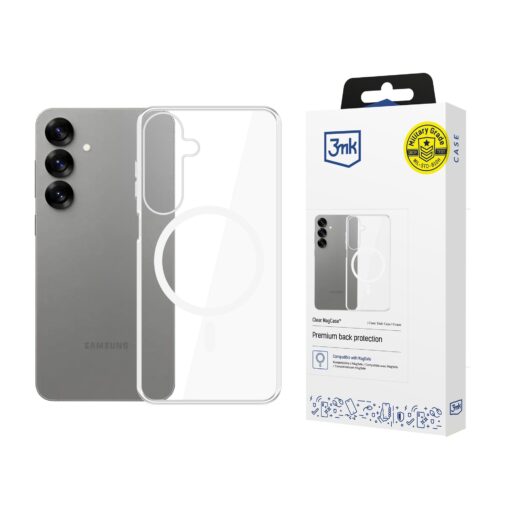 Samsung S25 umbris MagSafe silikoonist labipaistev – 3mk ClearCase