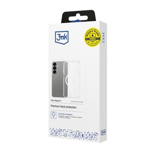 Samsung S25 umbris MagSafe silikoonist labipaistev – 3mk ClearCase 7
