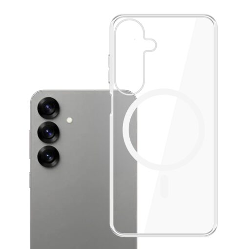 Samsung S25 umbris MagSafe silikoonist labipaistev – 3mk ClearCase 9