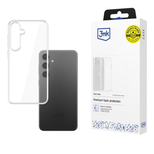 Samsung S25 umbris silikoonist labipaistev – 3mk ClearCase