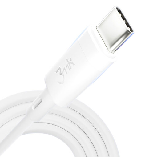Silikoonist juhe USB C – USB C 60W 3A – Silikoonist laadimisjuhe – 3mk Hyper Silicone 7