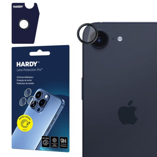 iPhond 16E kaamera kaitseklaas 3mk HARDY Lens Protect PRO black