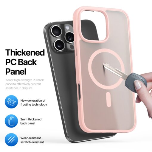 iPhone 16 PRO MAX umbris MagSafe Dux Ducis YIND plastikust taguse ja silikoonist servaga hall 4