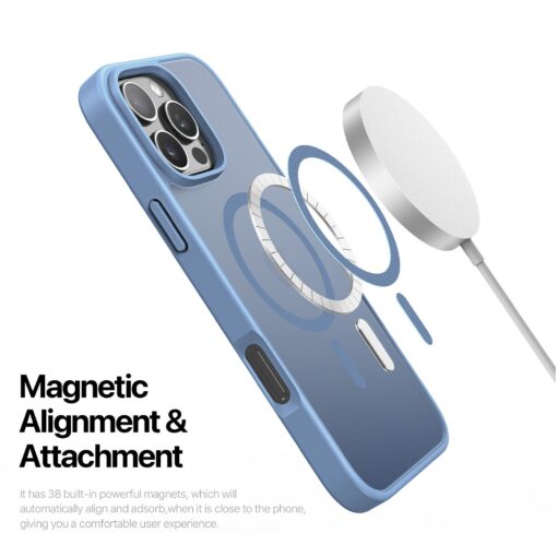 iPhone 16 PRO MAX umbris MagSafe Dux Ducis YIND plastikust taguse ja silikoonist servaga must 3