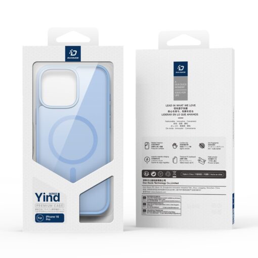iPhone 16 PRO umbris MagSafe Dux Ducis YIND plastikust taguse ja silikoonist servaga hall 5