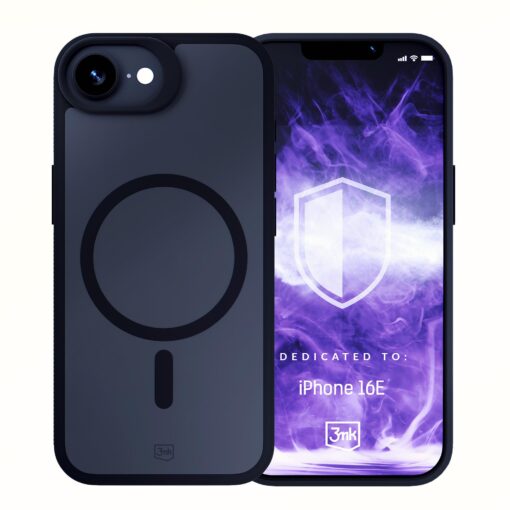 iPhone 16E umbris silikoonist servadega 3mk Smoke MagCase 11