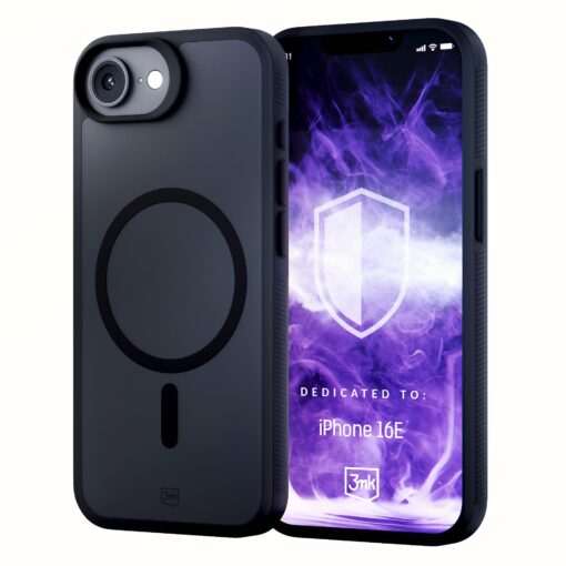 iPhone 16E umbris silikoonist servadega 3mk Smoke MagCase