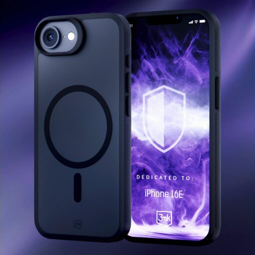 iPhone 16E umbris silikoonist servadega 3mk Smoke MagCase 6