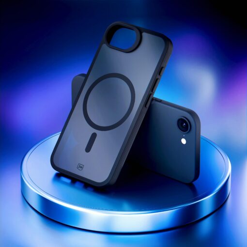 iPhone 16E umbris silikoonist servadega 3mk Smoke MagCase 9