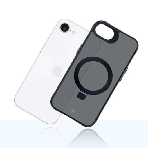 iPhone 16E umbris silikoonist – 3mk Smoke Case MagStand 11