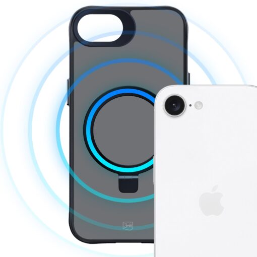 iPhone 16E umbris silikoonist – 3mk Smoke Case MagStand 3