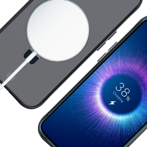 iPhone 16E umbris silikoonist – 3mk Smoke Case MagStand 5