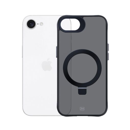 iPhone 16E umbris silikoonist – 3mk Smoke Case MagStand 8