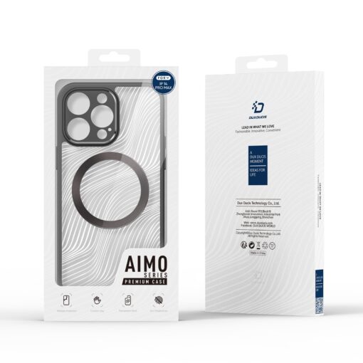 iPhone 16e umbris MagSafe silikoonist ja plastikust Aimo Series must 4