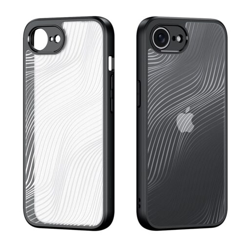 iPhone 16e umbris silikoonist ja plastikust Aimo Series must