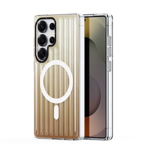 Samsung S25 ULTRA umbris MagSafe silikoonist Dux Ducis Zest Desert Gold 1