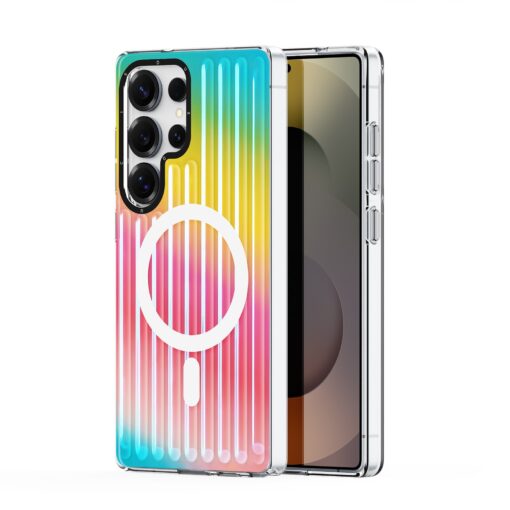 Samsung S25 ULTRA umbris MagSafe silikoonist Dux Ducis Zest Gradient Rainbow 1