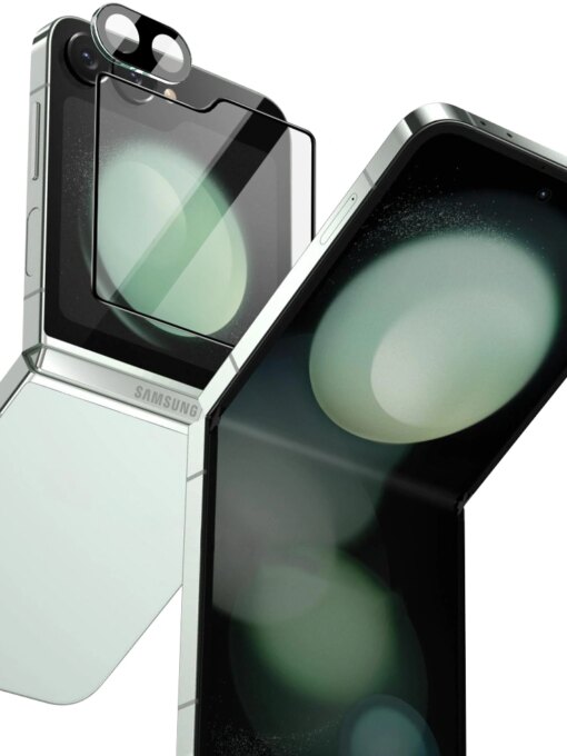 Samsung Z Flip 6 7 FE kaamera ja vaikese ekraani kaitseklaaside komplekt 2tk 4