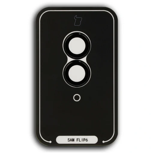 Samsung Z Flip 6 7 FE kaamera kaitseklaas musta raamiga 2