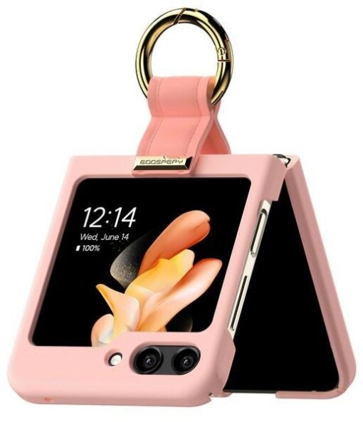 Samsung Z Flip 6 7 FE umbris Mercury Gold Ring plastikust roosa 1
