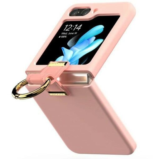 Samsung Z Flip 6 7 FE umbris Mercury Gold Ring plastikust roosa