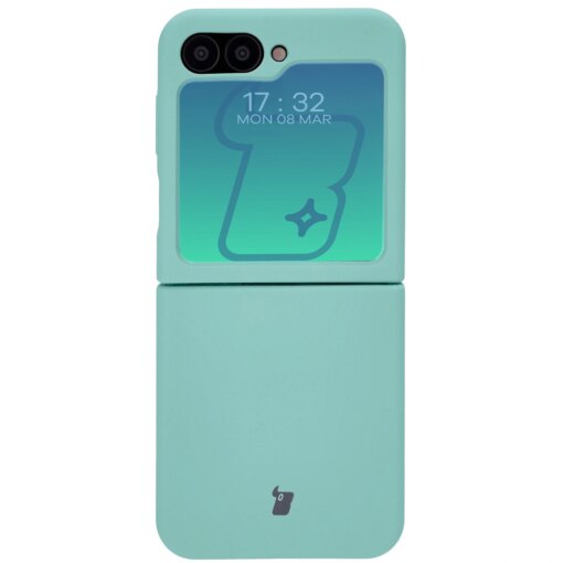 Samsung Z Flip 6 7 FE umbris silikoonist Bizon turkiis 1