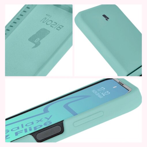 Samsung Z Flip 6 7 FE umbris silikoonist Bizon turkiis 10