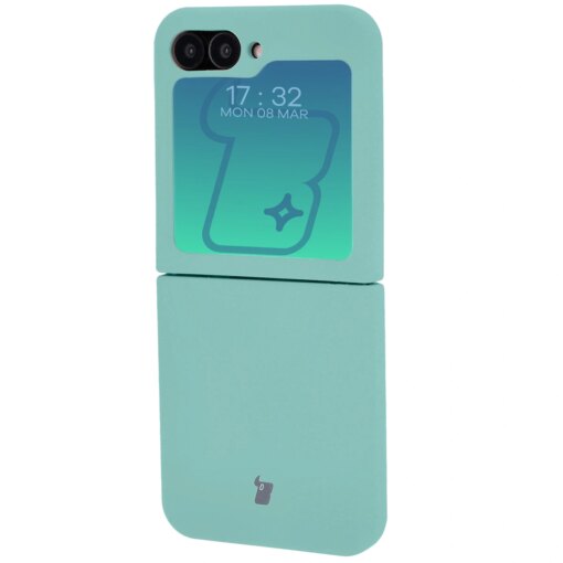 Samsung Z Flip 6 7 FE umbris silikoonist Bizon turkiis 2