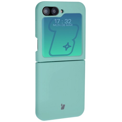 Samsung Z Flip 6 7 FE umbris silikoonist Bizon turkiis 3