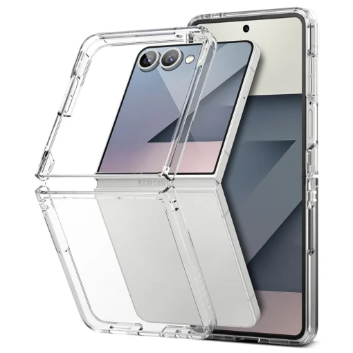 Samsung Z Flip 7 umbris Rignke Fusion plastikust ja silikoonist labipaistev 6