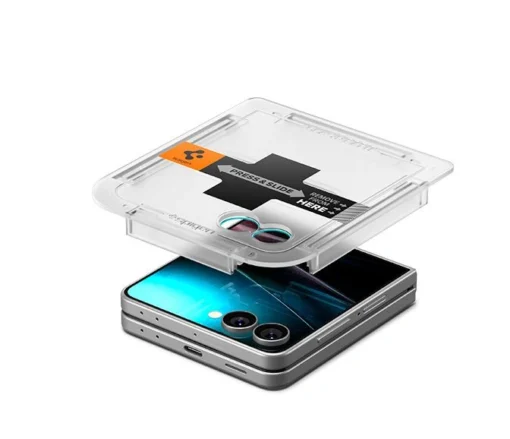 Samsung Z Flip 7 valise ekraani kaitseklaas Spigen Glas.tr ez Fit HD 10