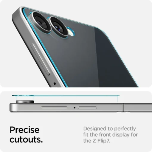 Samsung Z Flip 7 valise ekraani kaitseklaas Spigen Glas.tr ez Fit HD 14