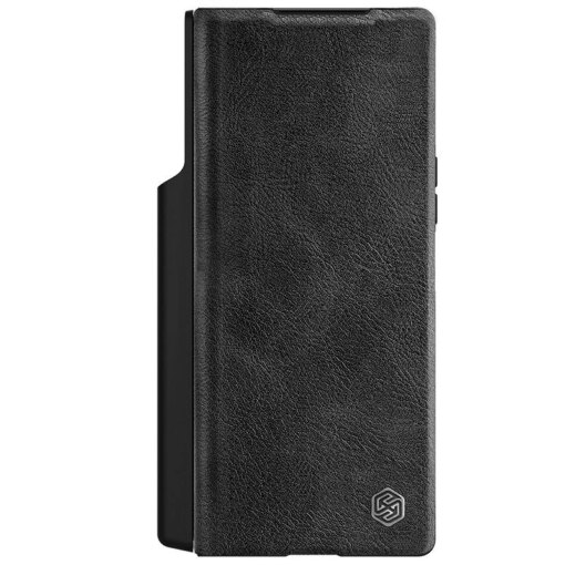 Samsung Z Fold 6 umbris Nillkin Qin Pro kunstnahast must 1
