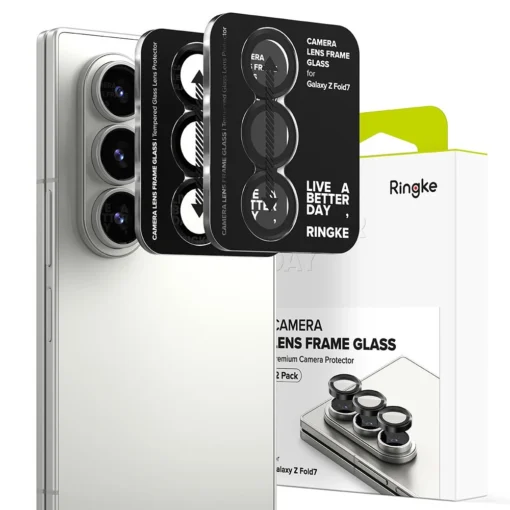 Samsung Z Fold 7 kaamera kaitseklaas Ringke 2tk 1