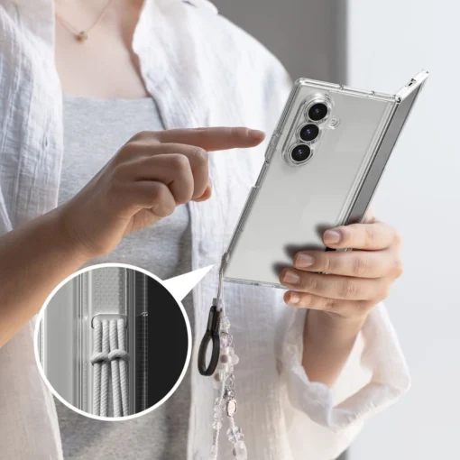 Samsung Z Fold 7 umbris Rignke Fusion plastikust ja silikoonist labipaistev 2