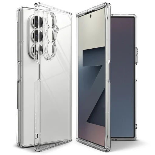 Samsung Z Fold 7 umbris Rignke Fusion plastikust ja silikoonist labipaistev 3