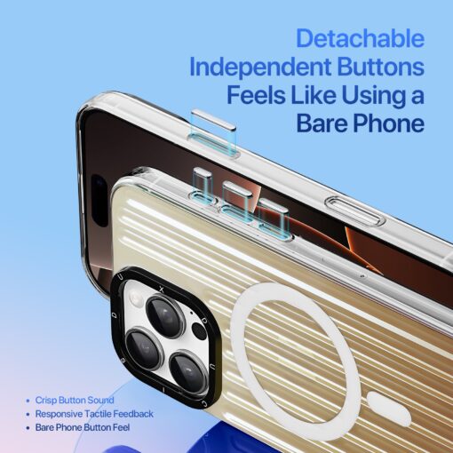 iPhone 16 PRO MAX umbris MagSafe silikoonist Dux Ducis Zest Desert Gold 1